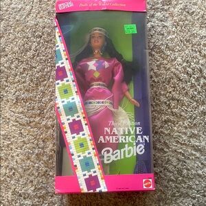 Special Edition Barbie .  Third edition Native American Barbie.   New in box